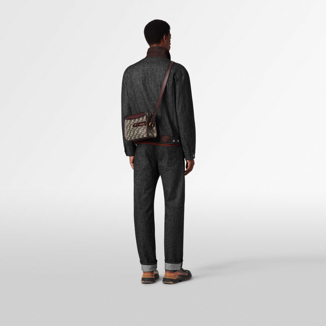 Journalier Toile Marbeuf Messenger, DARK BROWN + MADURO, hi-res 7