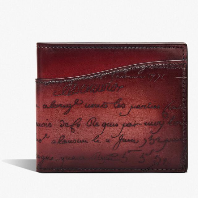 Makore Gradiant Scritto Leather Wallet, LIGHT SAINT EMILION, hi-res 1