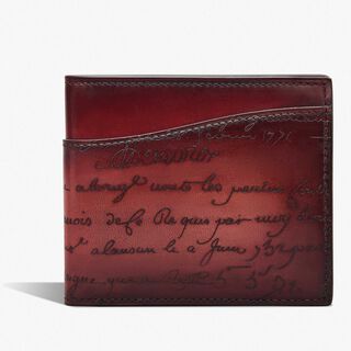 Makore Gradiant Scritto Leather Wallet, LIGHT SAINT EMILION, hi-res
