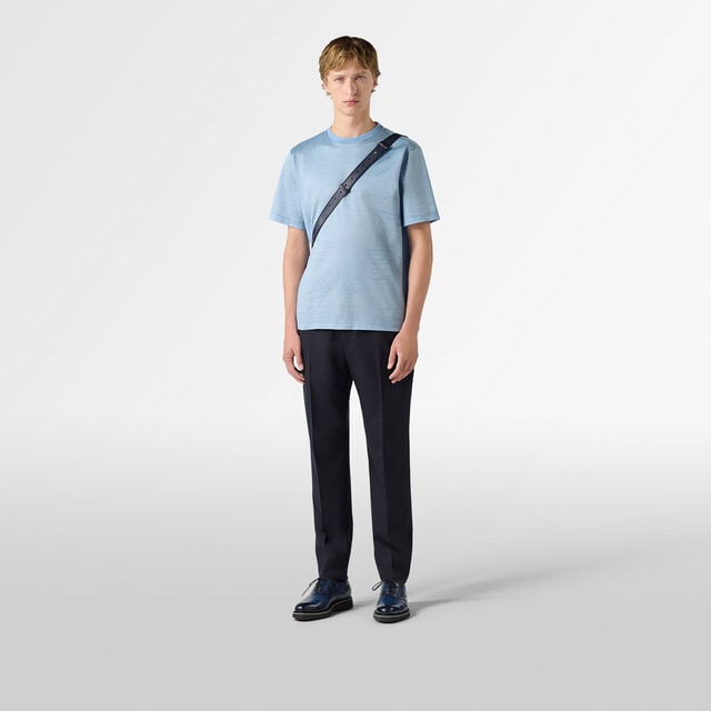 Scritto Pique T-Shirt, PALE BLUE, hi-res 4