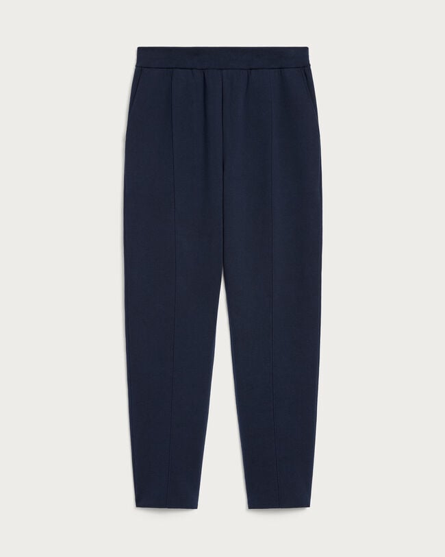 Double Face Knitted Pants, Cold Night Blue, hi-res
