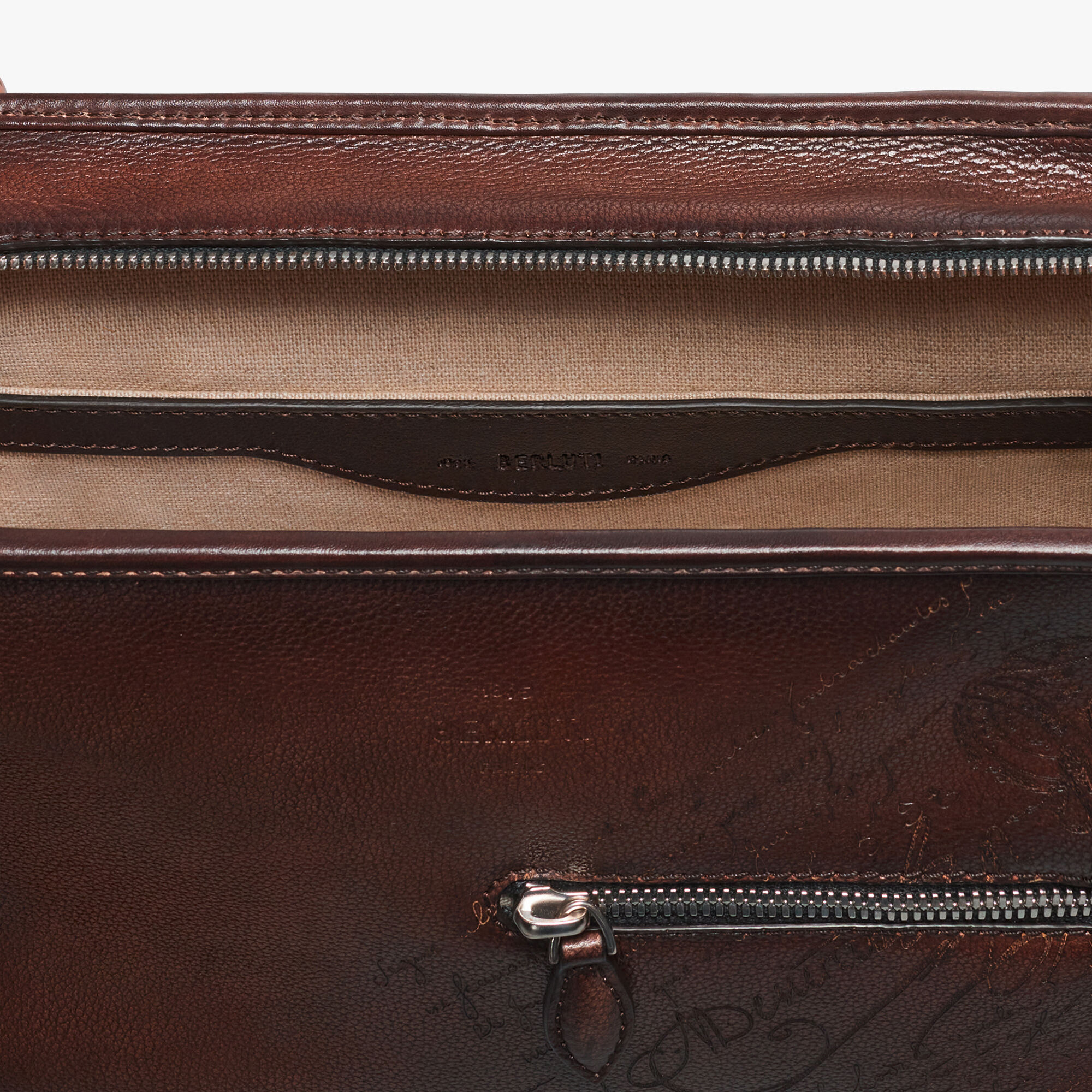 Journalier Scritto Leather Messenger | Berluti US