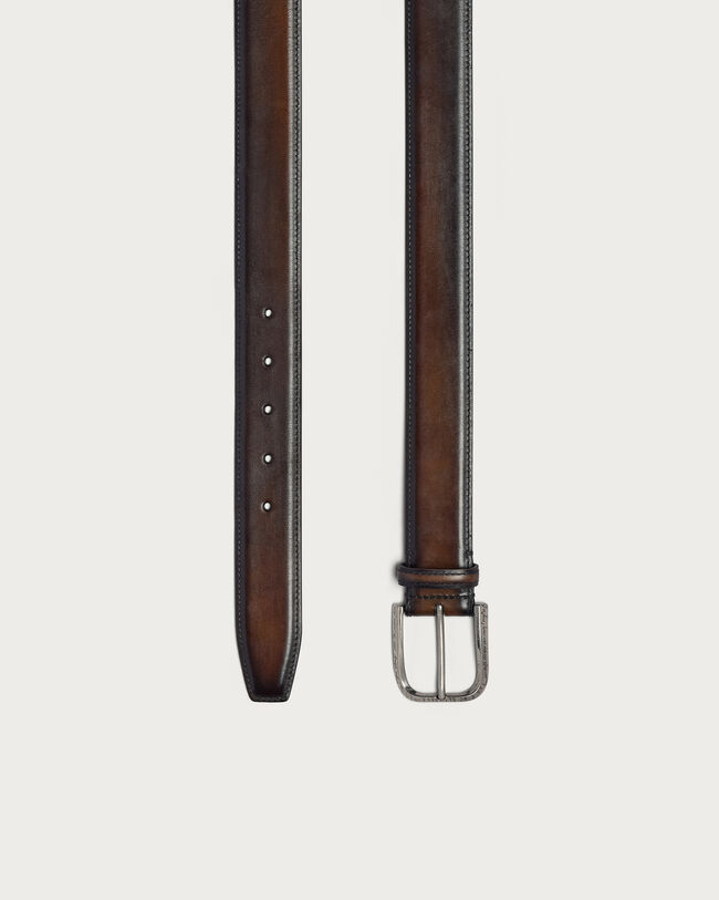Curve Belt, Charcoal Brown, hi-res