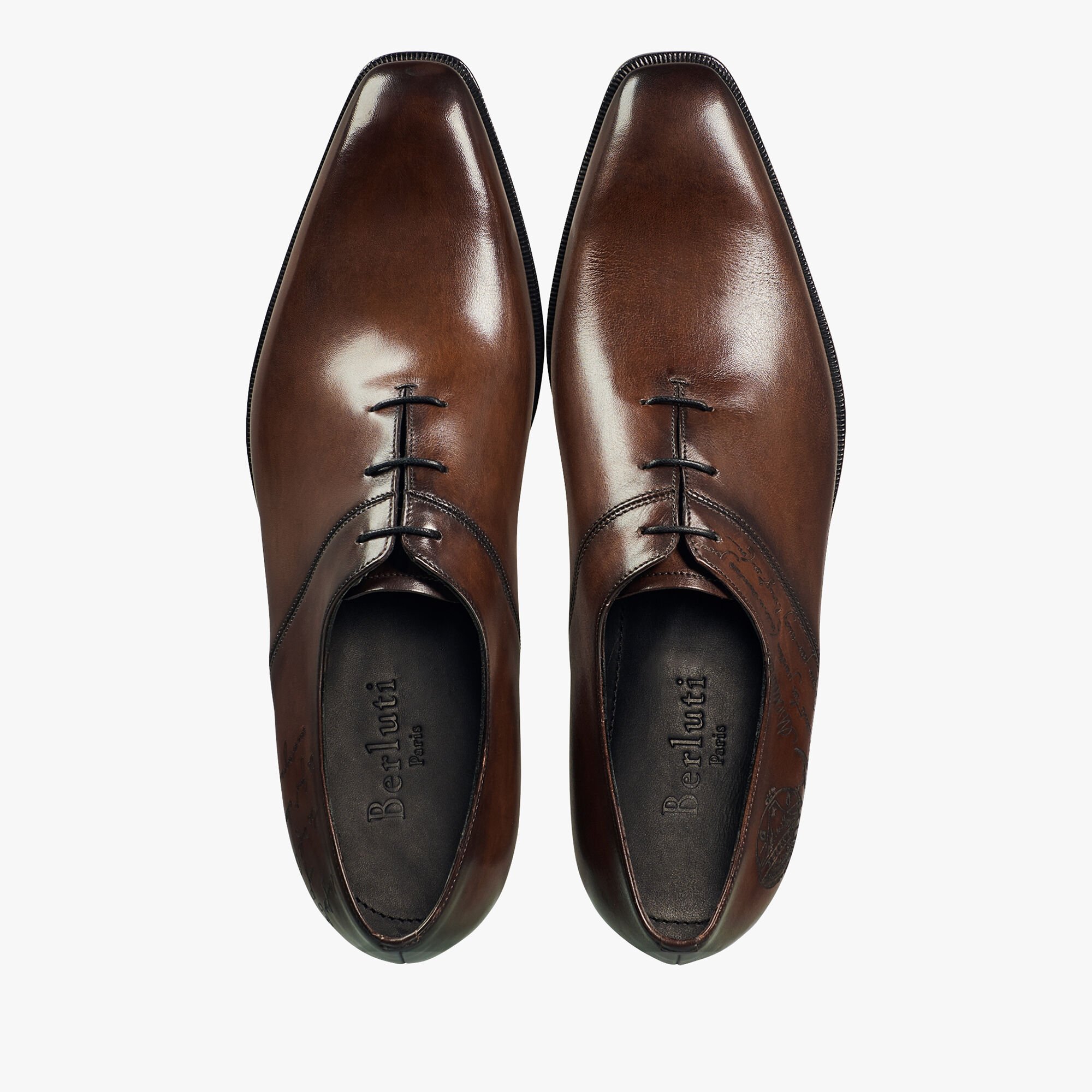 Scars Démesure Scritto Leather Oxford, BRUN, hi-res 3