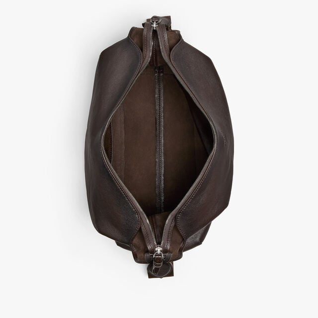 Un Jour Hobo In Leather, DARK BROWN, hi-res 9