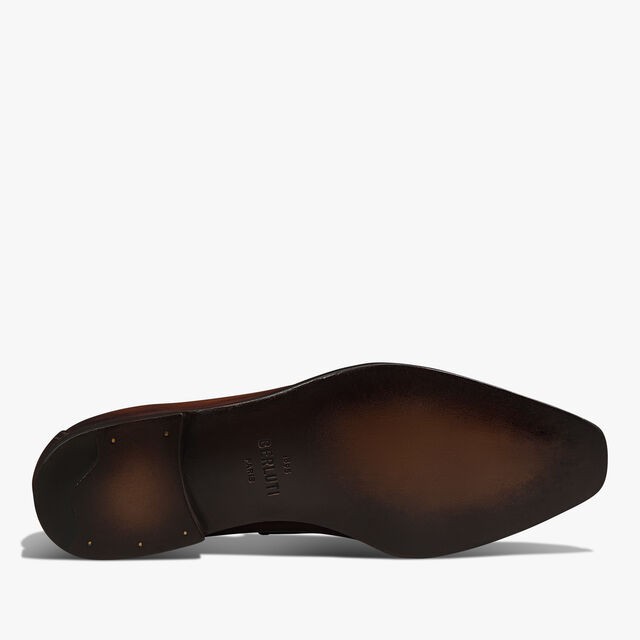 Andy Demesure Neo Venezia Calf Leather And Alligator Loafer, CACAO INTENSO, hi-res 6