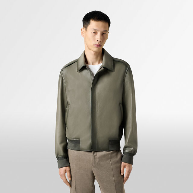 Patina Flight Jacket, CLAY GREEN, hi-res 3
