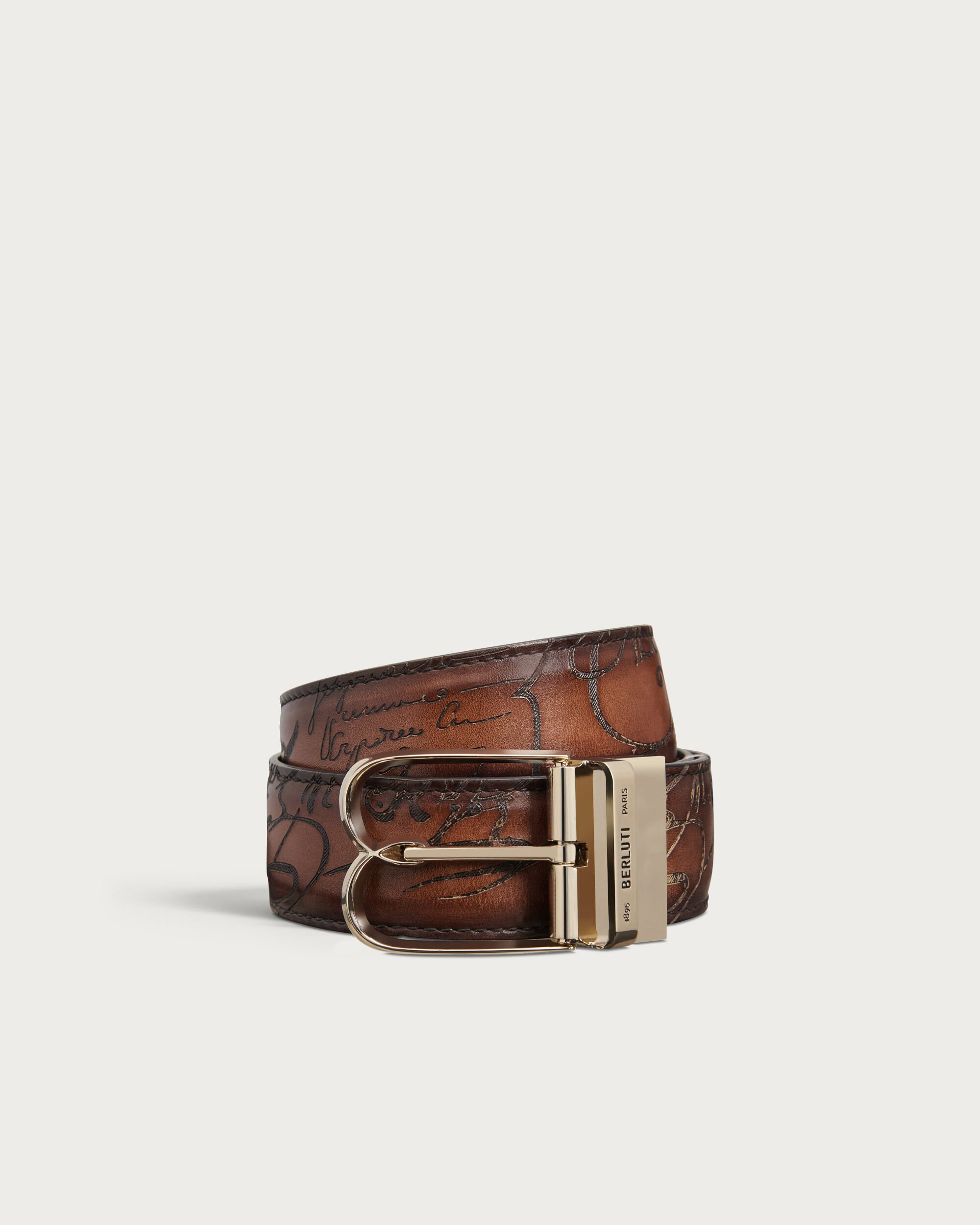 14.3万円　Berluti ヴェネチアレザー リバーシブル ベルト 80/32 14.3万円 Berluti ヴェネチアレザー リバーシブル ベルト 80/32