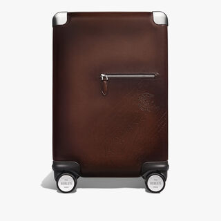 Formula 1005 Scritto图纹皮革拉杆箱, SOFT BROWN, hi-res