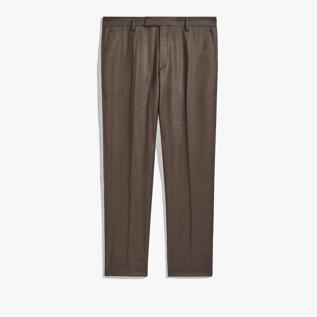 Pantalon Formel En Laine, DARK TAUPE, hi-res 1