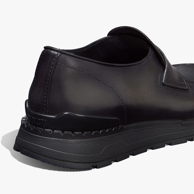 Sneaker Fast Track En Cuir De Veau Venezia, NERO GRIGIO, hi-res 4
