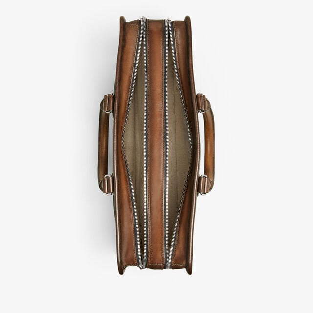 Cartable Deux Jours En Cuir Scritto, CACAO INTENSO, hi-res 8