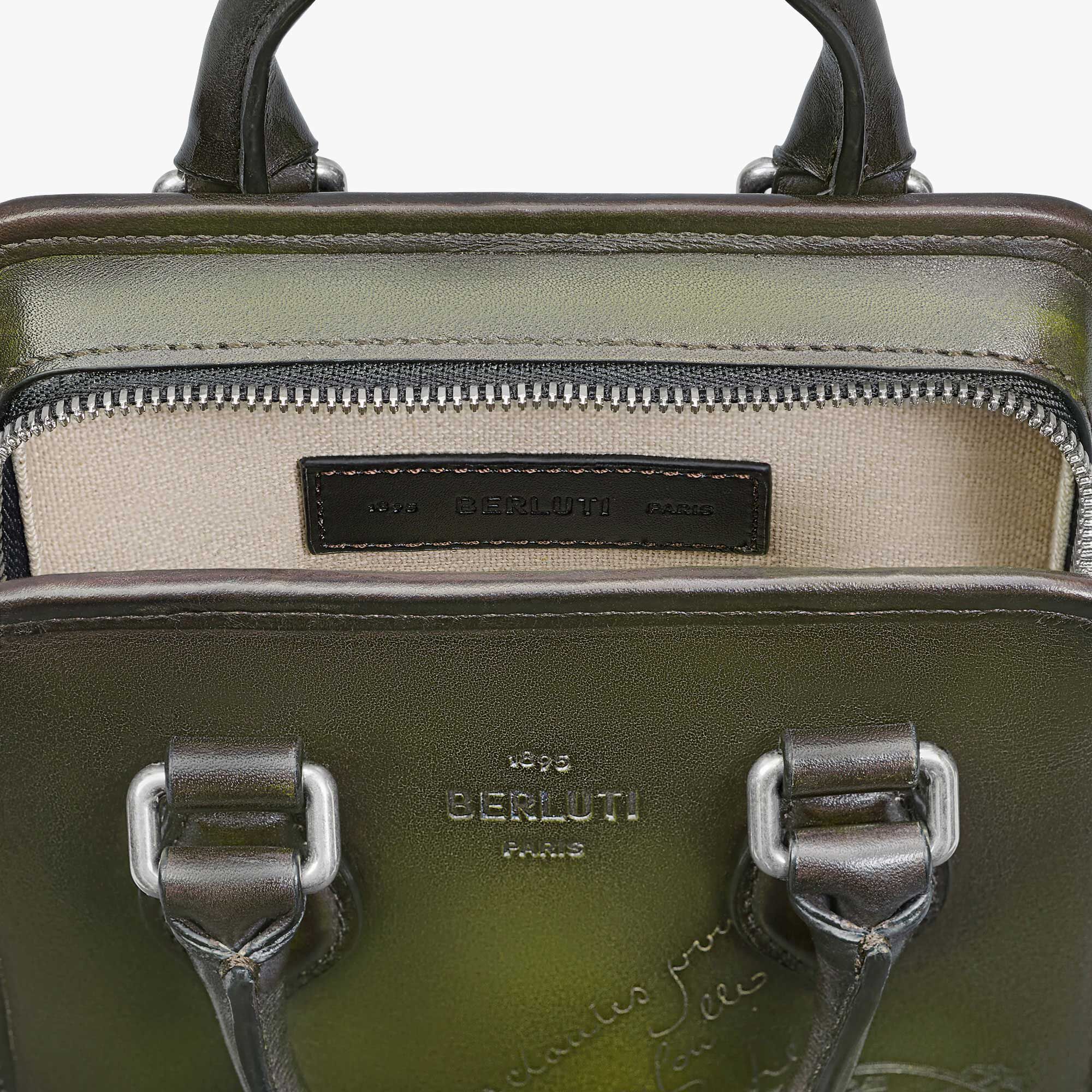 Premier Jour Gulliver Scritto Leather Messenger | Berluti