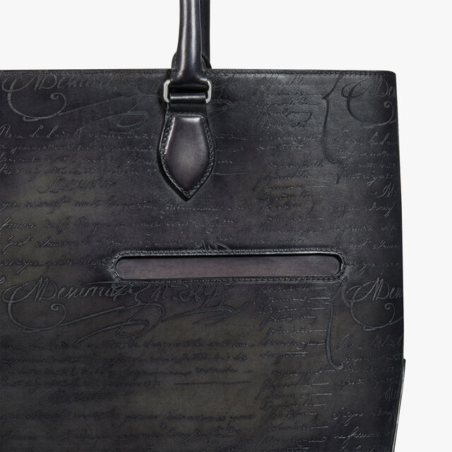 Toujours Scritto Leather Tote Bag