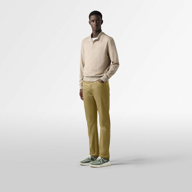 Pantalon Slim En Denim Teint, GOLDEN BRONZE, hi-res 4