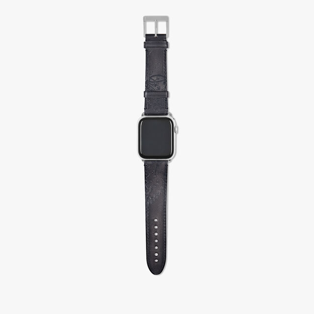 Scritto Leather Apple Watch Bracelet, LIGHT ALUMINIO, hi-res 3