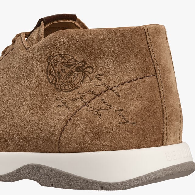 Echappee Scritto Suede Calf Derby, BEIGE, hi-res 7