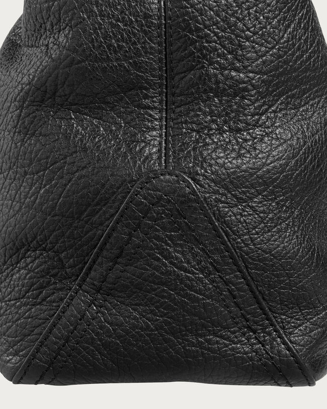 Toujours Soft Zipped Hobo Messenger, Deep Black, hi-res