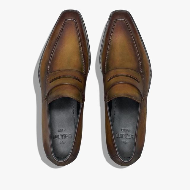 Andy Démesure Scritto Leather Loafer, ALEZAN, hi-res 3