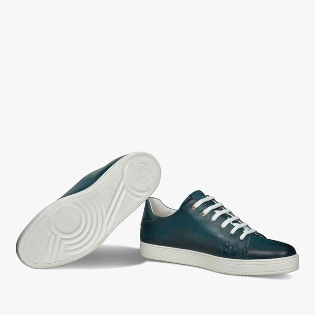 Playtime Scritto Leather Sneaker, STEEL BLUE, hi-res 4