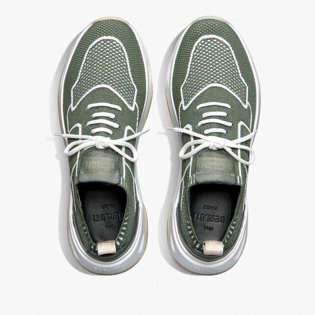 Shadow Knit And Leather Sneaker, MINT GREEN, hi-res 4