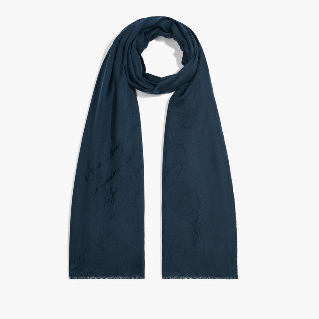 Arabesque Scarf, NIMES'S BLUE, hi-res 1