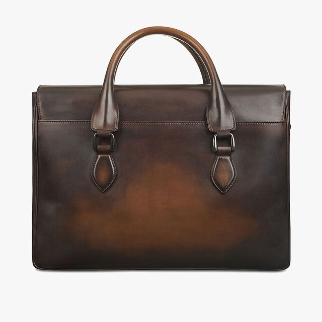 E'Mio Leather Briefcase, TOBACCO BIS, hi-res 4