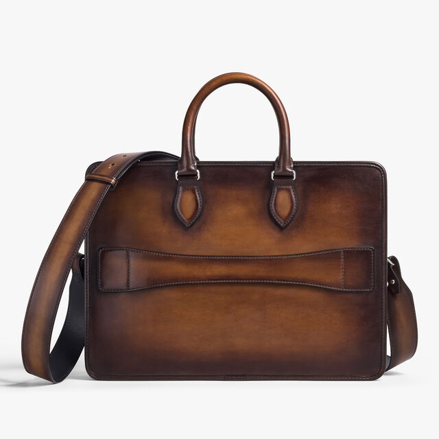 Un Jour Scritto Leather Briefcase
