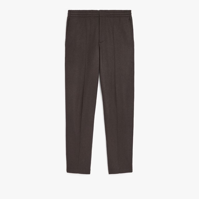 Jersey Wool Pants, CHOCOLATE BROWN, hi-res 1