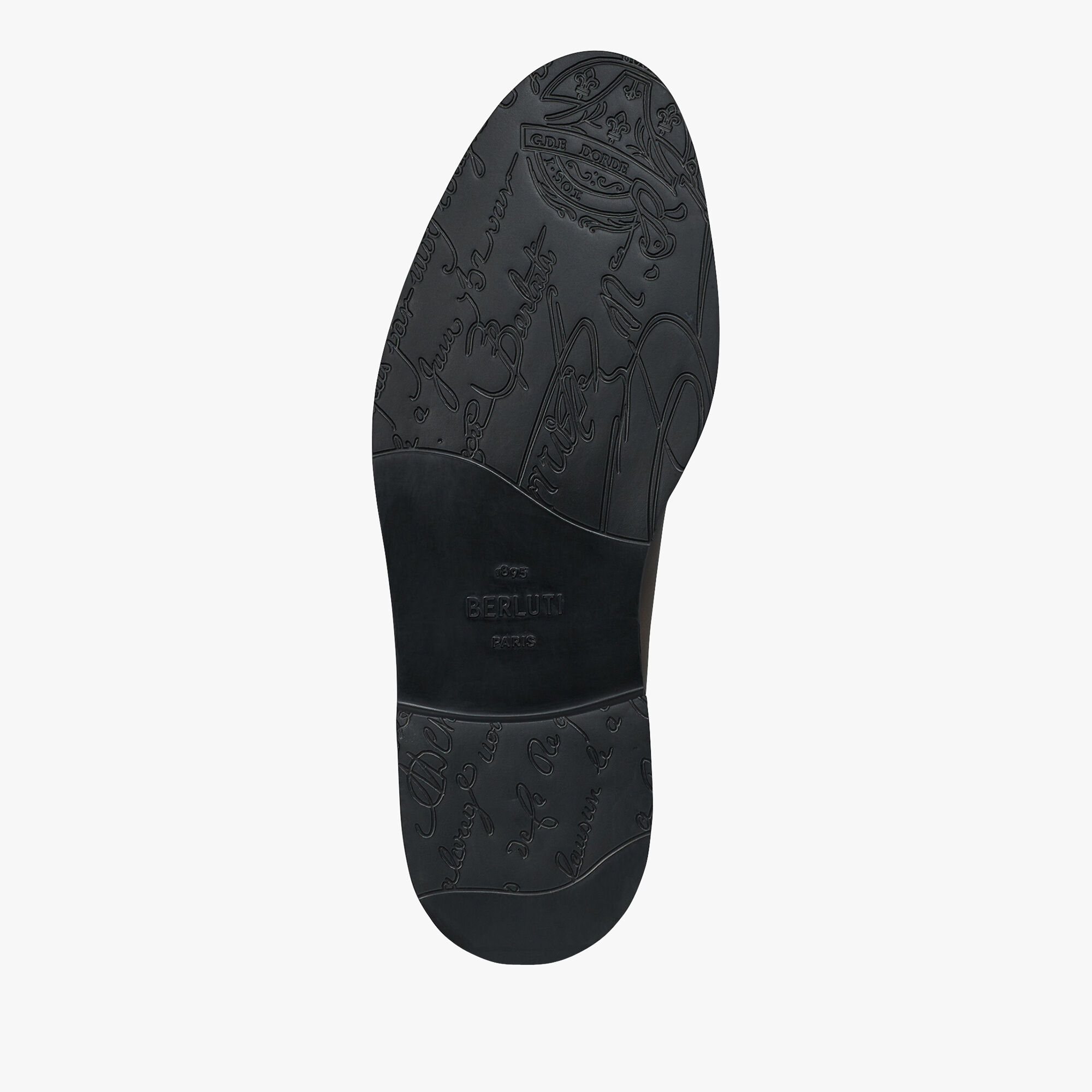 Aplomb Bergamo Scritto Leather Derby, ICE BLACK, hi-res 4