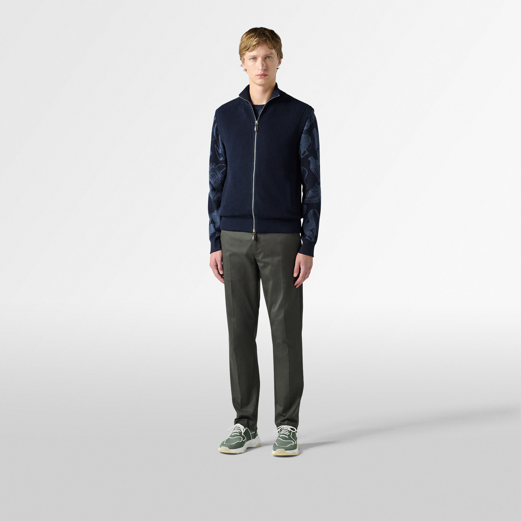 【BERLUTI】ジャカード ウール クルーネック トレーナー BERLUTI】ジャカード ウール クルーネック トレーナー (Berluti