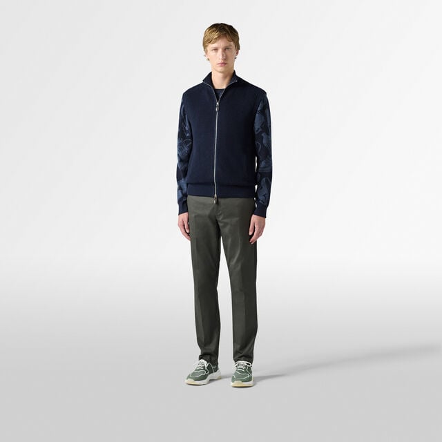 Pull En Laine Avec Jacquard Summer Iconic, COLD NIGHT BLUE, hi-res 4