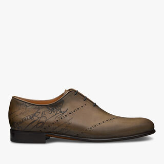Galet Scritto Leather Oxford, OLIVE, hi-res