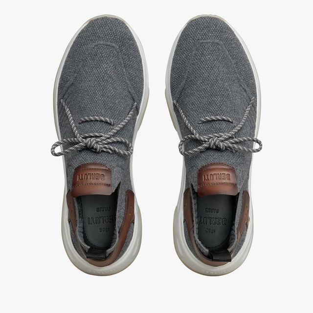 Sneaker Shadow En Cachemire Et Cuir, GREY, hi-res 3