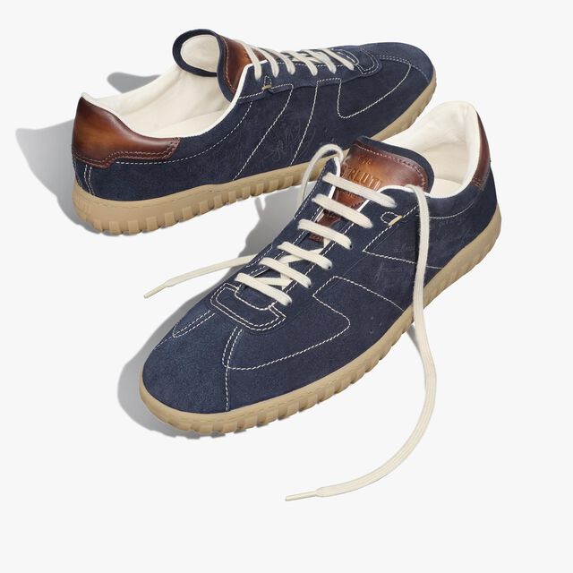 Trainer Suede Sneaker, NAVY, hi-res 7