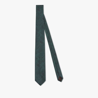 Silk Scritto Tie, SILKY GREEN, hi-res