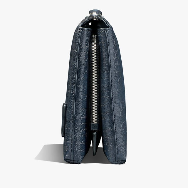 Tersio Scritto Leather Pouch, INDIGO DENIM, hi-res 4
