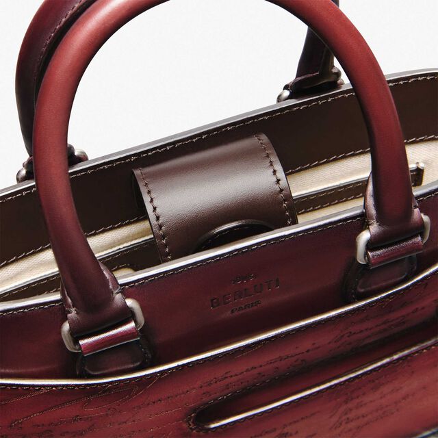 Toujours Gulliver Gradiant Scritto Leather Messenger, LIGHT SAINT EMILION, hi-res 6