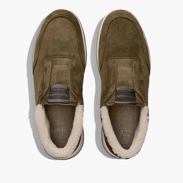 Slip-On Echappée En Veau Velours, LIGHT KAKI, hi-res 4