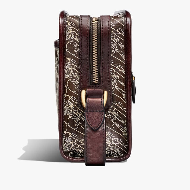 Journalier Toile Marbeuf Messenger, DARK BROWN + MADURO, hi-res 4