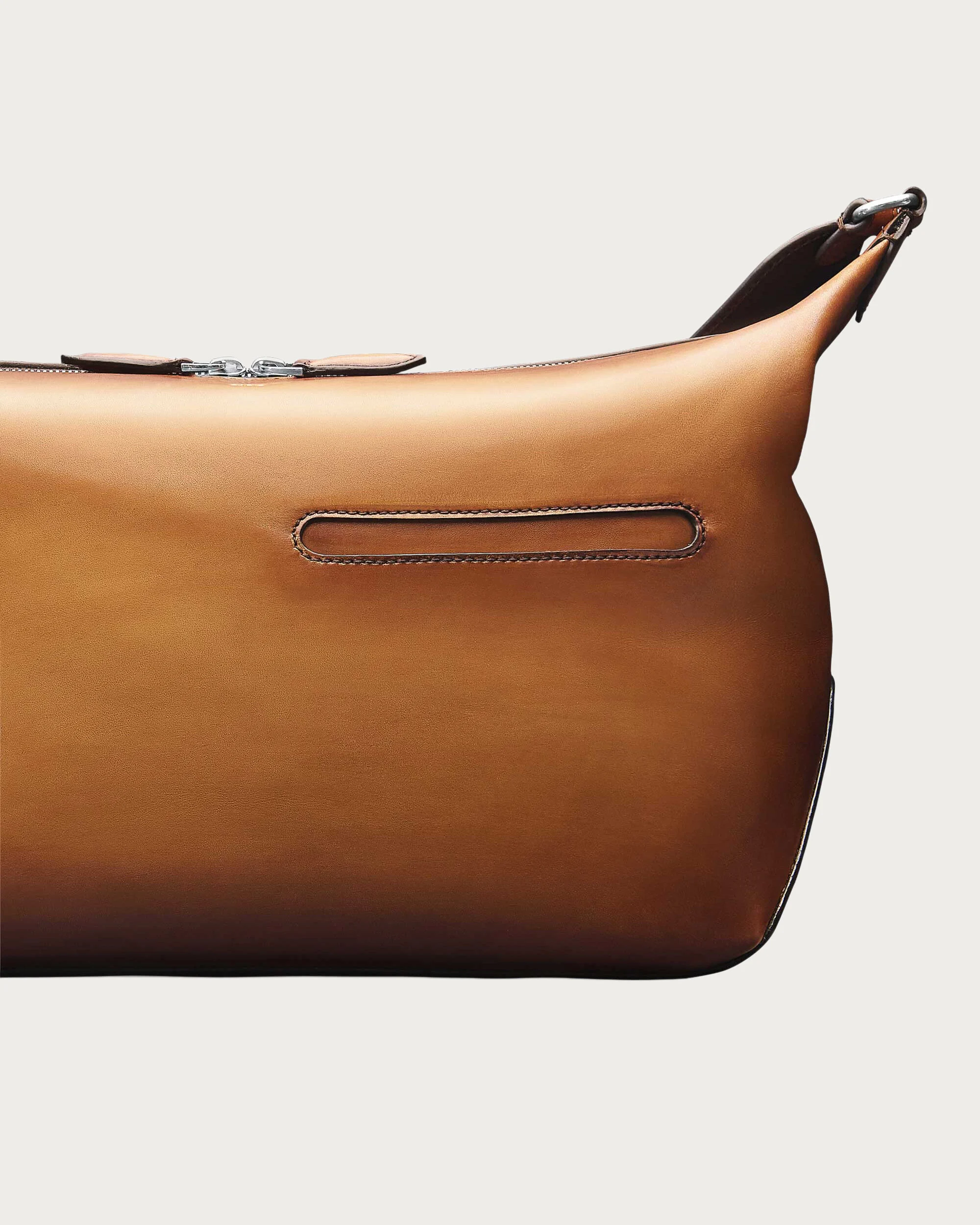 Toujours Soft Zipped Hobo Messenger, Ice Gold, hi-res