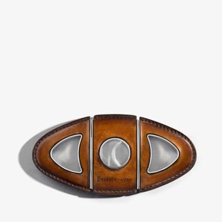 Leather Cigar Cutter, CACAO INTENSO, hi-res