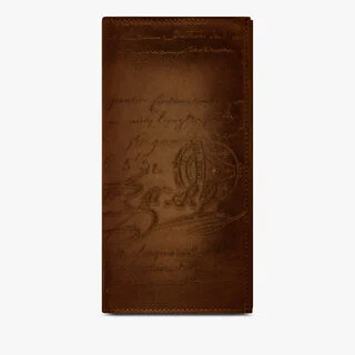 Espace Scritto Leather Wallet, CACAO INTENSO, hi-res