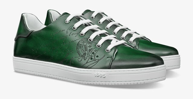Playtime Scritto Leather Sneaker, TOPIARY GREEN, hi-res