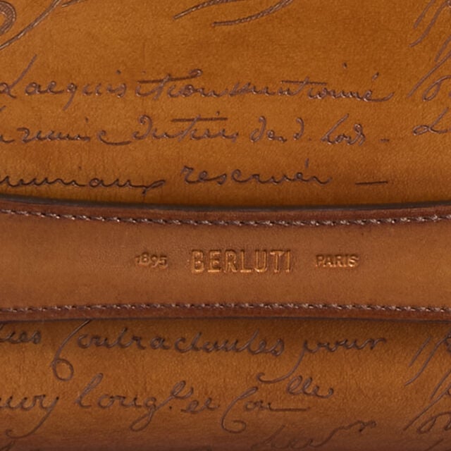 Rosewood Scritto Leather Pouch, FIAMMA, hi-res 6