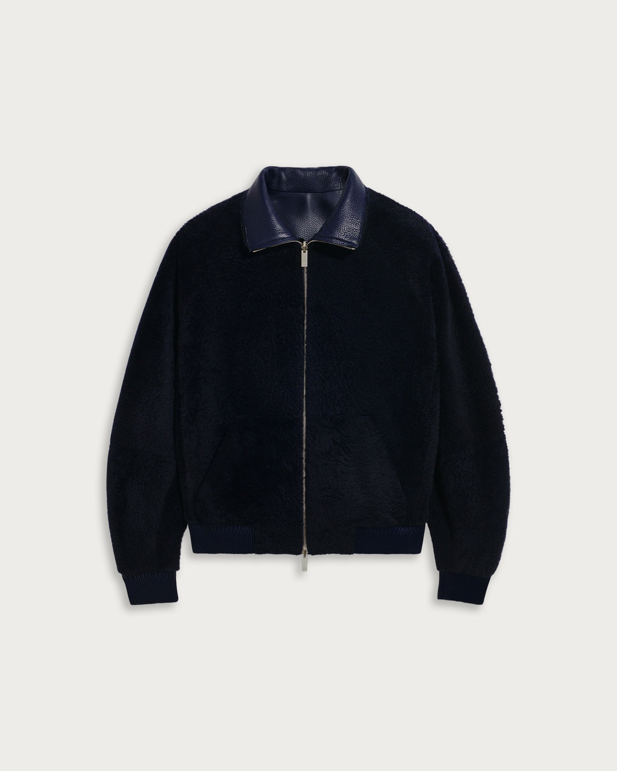 Leather Reversible Tracksuit, Cold Night Blue, hi-res