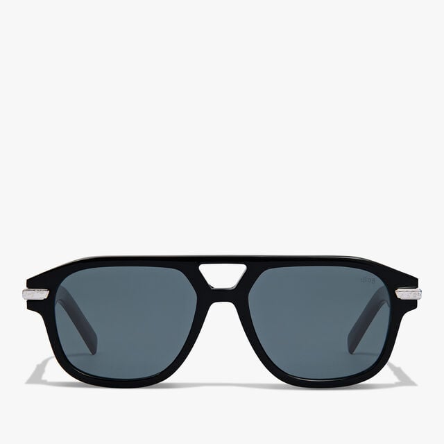 Flare Acetate Sunglasses, BLACK + VINTAGE BLUE, hi-res 1