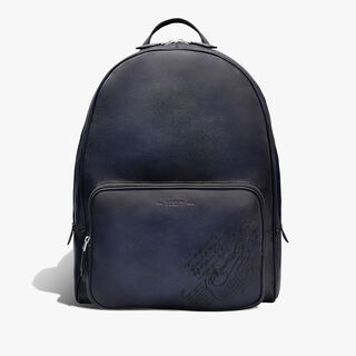 Time Off Scritto Leather Backpack, INDIGO DENIM, hi-res