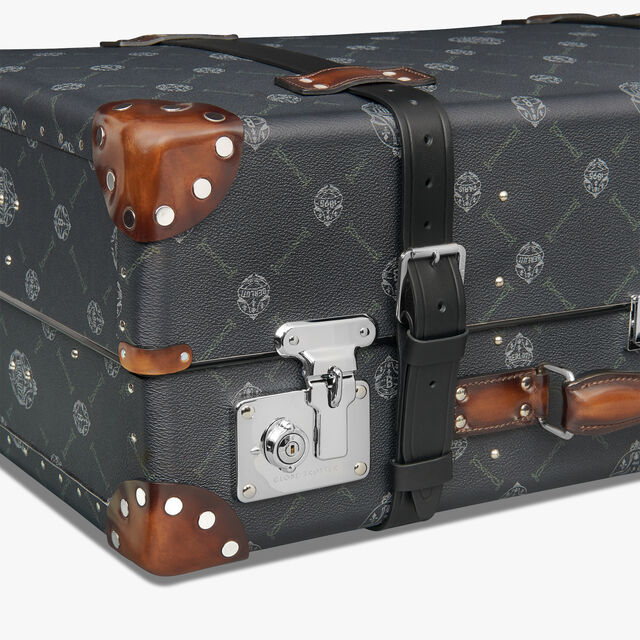 Globe Trotter Shoe Trunk Luggage Canvas, Leather Suit Case