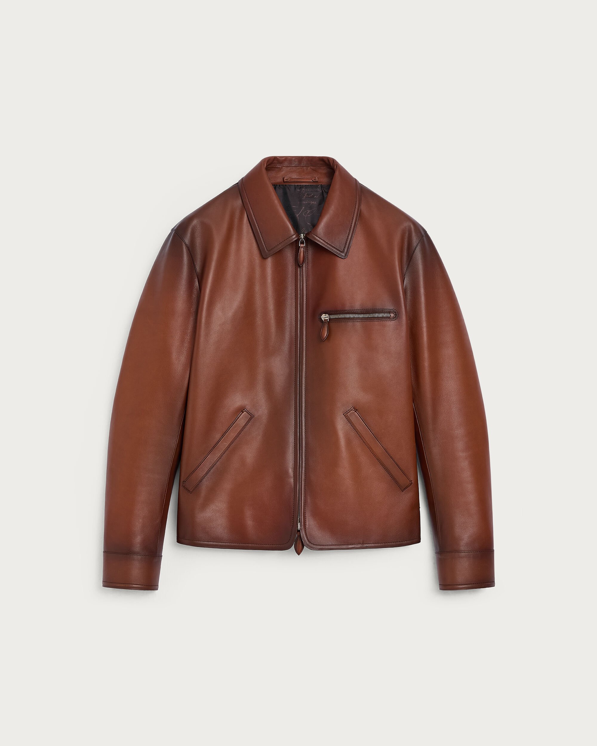 Leather Patina Un Jour Blouson, Cacao Intenso, hi-res